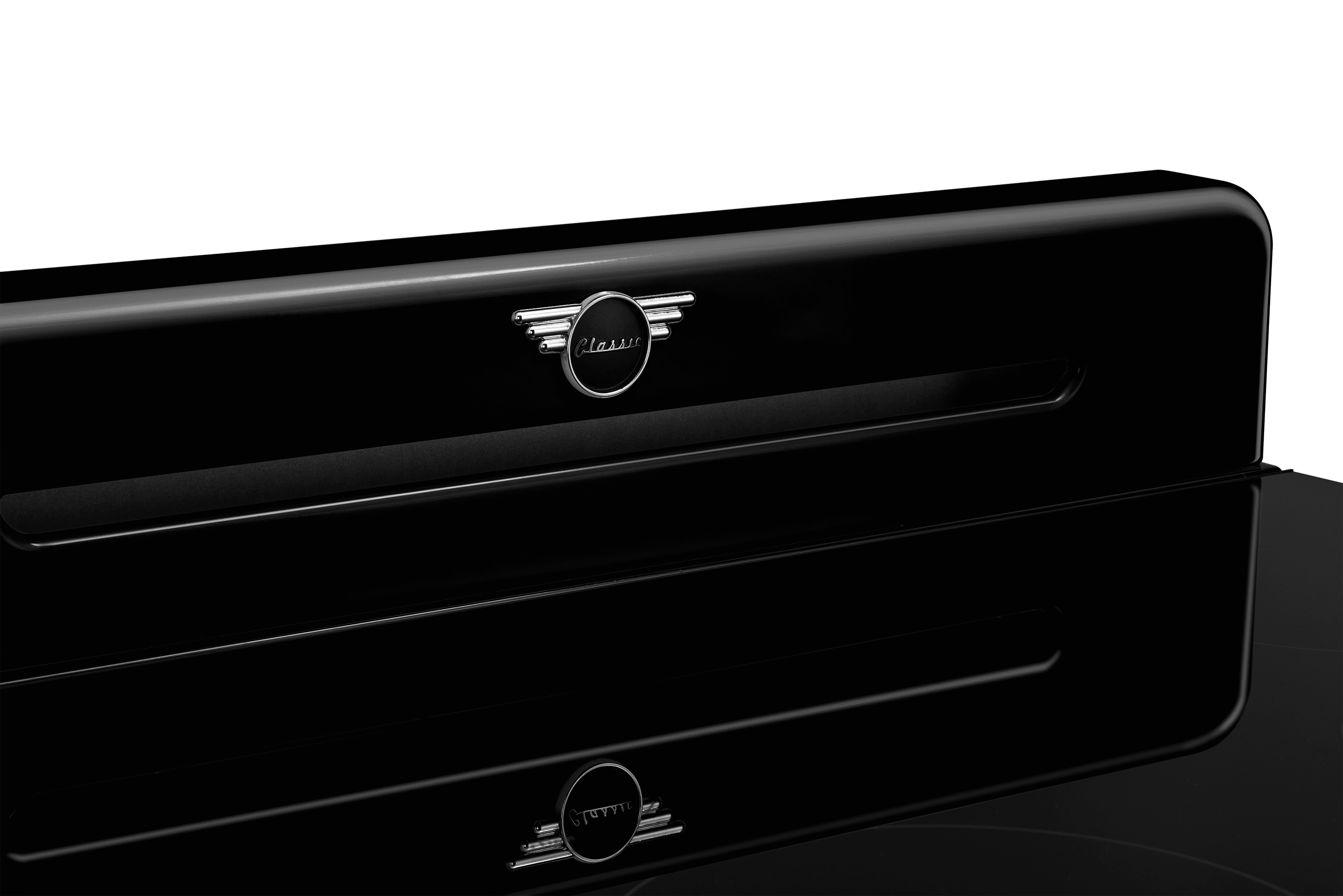 Unique 30' Classic Retro Induction Range, Midnight Black