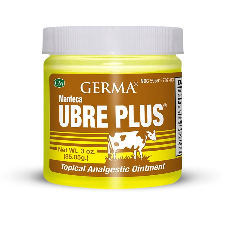 Germa Manteca Ubre Plus. Natural Topical Analgesic Ointment. Fast