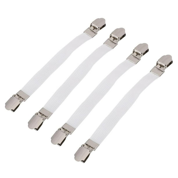 4 Pc Sheet Grippers Bed Mattress Cover Straps Fasteners Elastic Suspen —  AllTopBargains