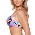 thumbnail image 3 of Salt + Cove MULTI Juniors' Kaleidoscope Smocked Bikini Swim Top, US Large, 3 of 7