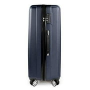 K-Cliffs 3pcs Luggage Set Expandable Hard Sided Travel Suitcases Lightweight ABS Spinner Navy Blue