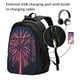 thumbnail image 2 of Fotbe Fireworks3 Mochila con Estampado y Puerto USB para Hombre y Mujer, Mochila Antirrobo, Mochila de Viaje, Mochila Escolar, Mochila Universitaria, 2 of 7