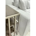 thumbnail image 4 of Roundhill Furniture Wood/Metal Padena End Table with Shelf in Graphite Gray, 4 of 9