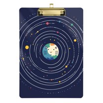 FORMRS Acrylic Clipboard with Low Profile Clip Standard A4 Letter Size, 12.5" x 9", Beige Cat Planet