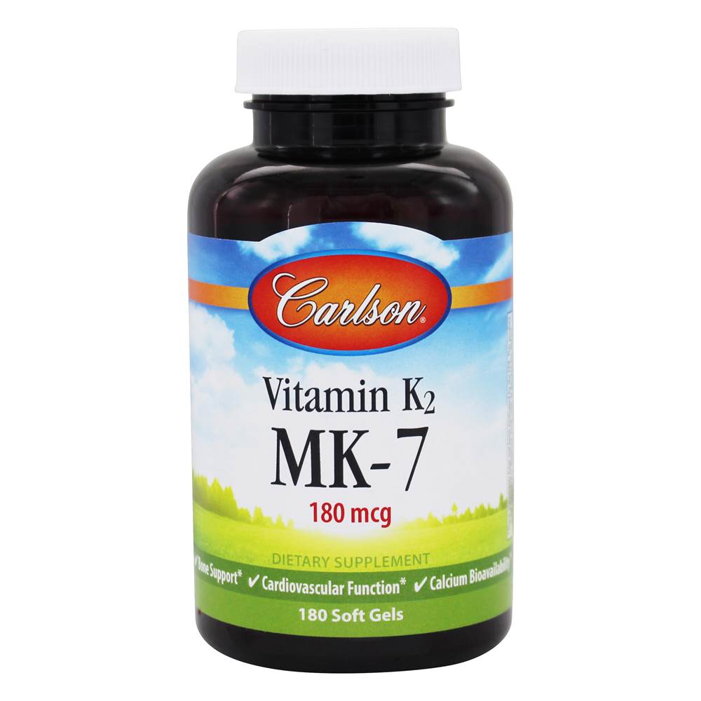Carlson Labs Vitamin K2 MK7 180 mcg. 180 Softgels
