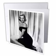 3dRose Marilyn Monroe in The Asphalt Jungle (1950) (PD-US), Greeting Cards, 6 x 6 inches, set of 6