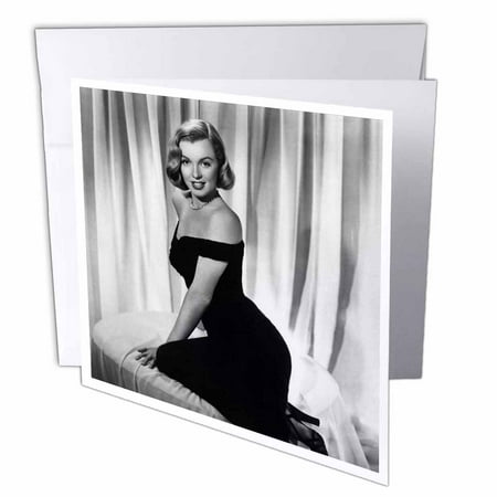 3dRose Marilyn Monroe in The Asphalt Jungle (1950) (PD-US), Greeting Cards, 6 x 6 inches, set of 6