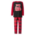 thumbnail image 2 of Meihuid Matching Christmas Pajamas for Family, Funny Holiday Cute Let It Snow Print Tops and Plaid Pants Xmas Sleepwear Pjs Set, 2 of 10