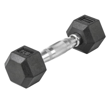 UPC: 0816142018526 | Lifeline Premium Rubber Hex Dumbbell  Single  5 lbs