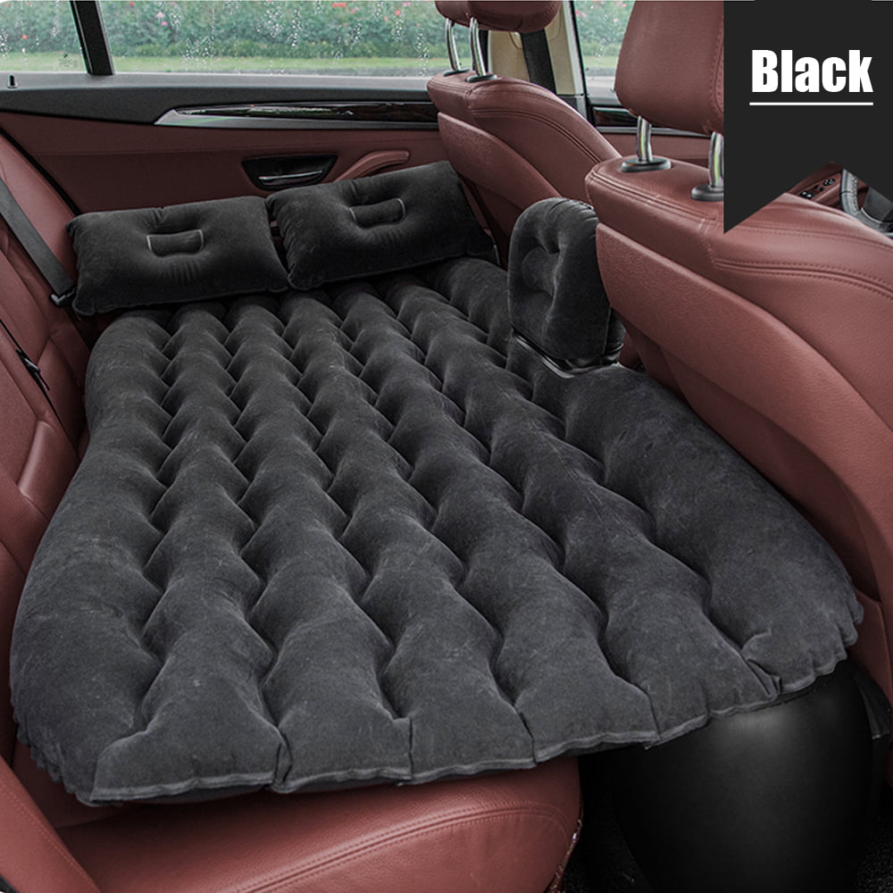 Grey Inflatable Car Camping Mattress Airbed SUV Travel Cushion Pump Pillows Back 