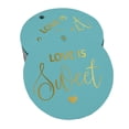 thumbnail image 1 of Inkdotpot Real Gold Foil Love Is Sweet Wedding Tags Favor Hang Paper Tags 50 Pieces, 1 of 6