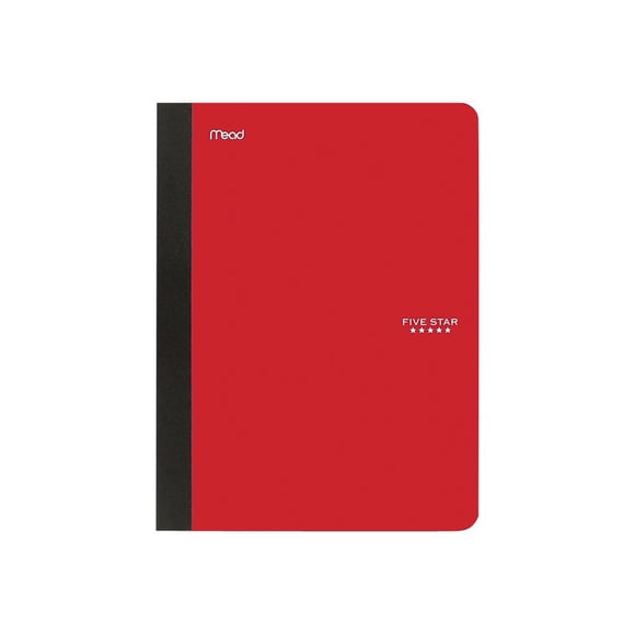 MEAD PRODUCTS, Composition Book, College Rule, 9-3/4 x 7-1/2, 1 Subject 100 Sheets, Assorted