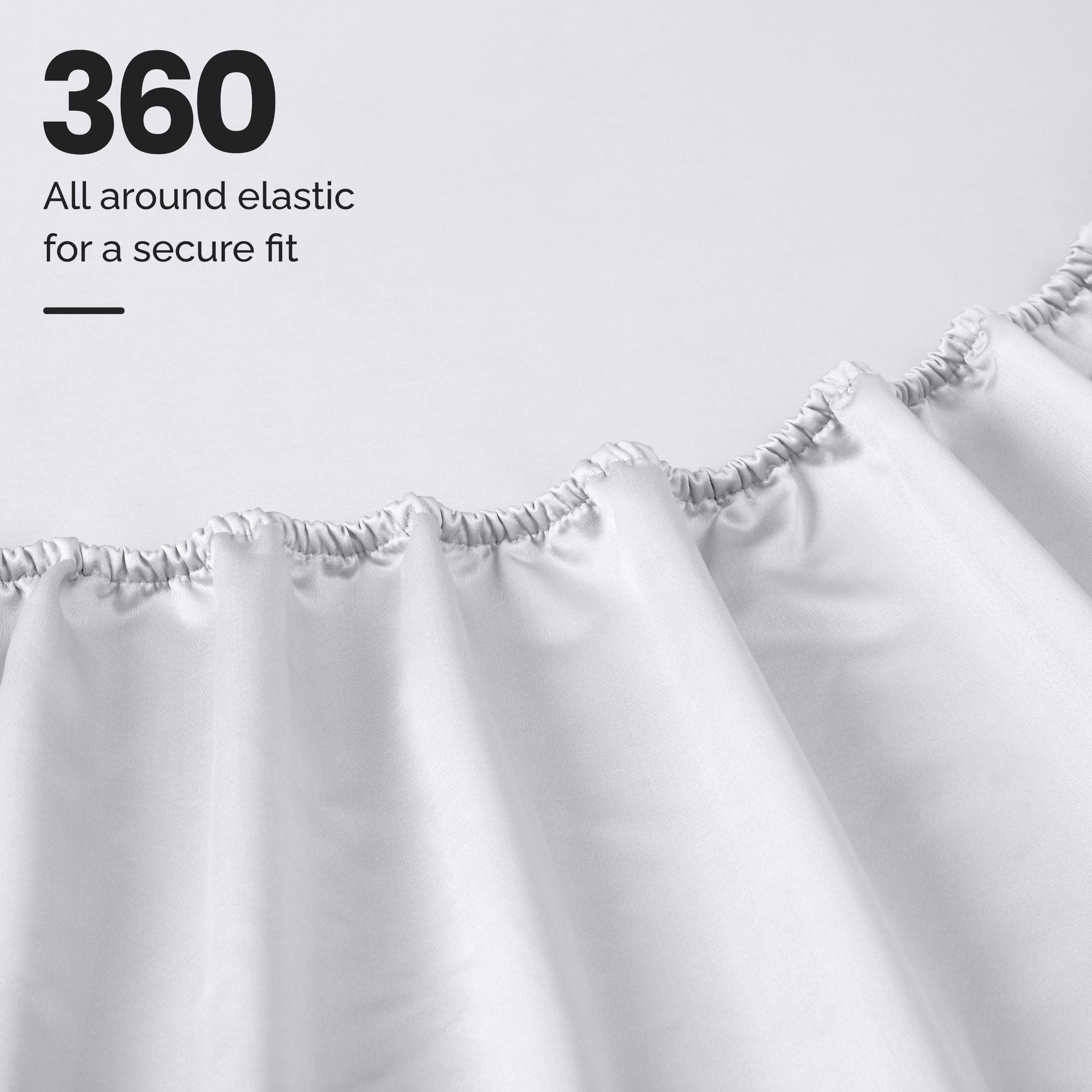 Superior 1000 TC Egyptian Cotton Extra Deep Pocket 20 Inch Sheet Set, Cal King, White