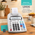 Printing Calculator With Tape Print Out - 10 Key Addinghine Paper Roll ...