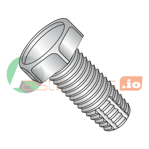 1/4-20 x 1/2" Type F Thread Cutting Screws / Unslotted / Hex Head / 18-8 Stainless Steel (Quantity: 1,000 pcs)