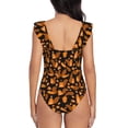 thumbnail image 6 of Yiaed Cute Squirrel Print Women's Ruffled One Piece Swimsuit V Neck Swimwear Slimming Monokini for Woman-XX-Large, 6 of 8
