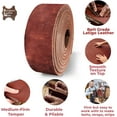 thumbnail image 3 of ELW 9-10 oz. 3.6-4mm Vintage Brown Straps, Belts, Strips 6"X60" 15.2x152cm - Belt Grade Latigo Leather for Cowhide Heavy DIY Craft - Pet Collars, Blanks, Accessory, Jewelry, Key Chains, 3 of 9