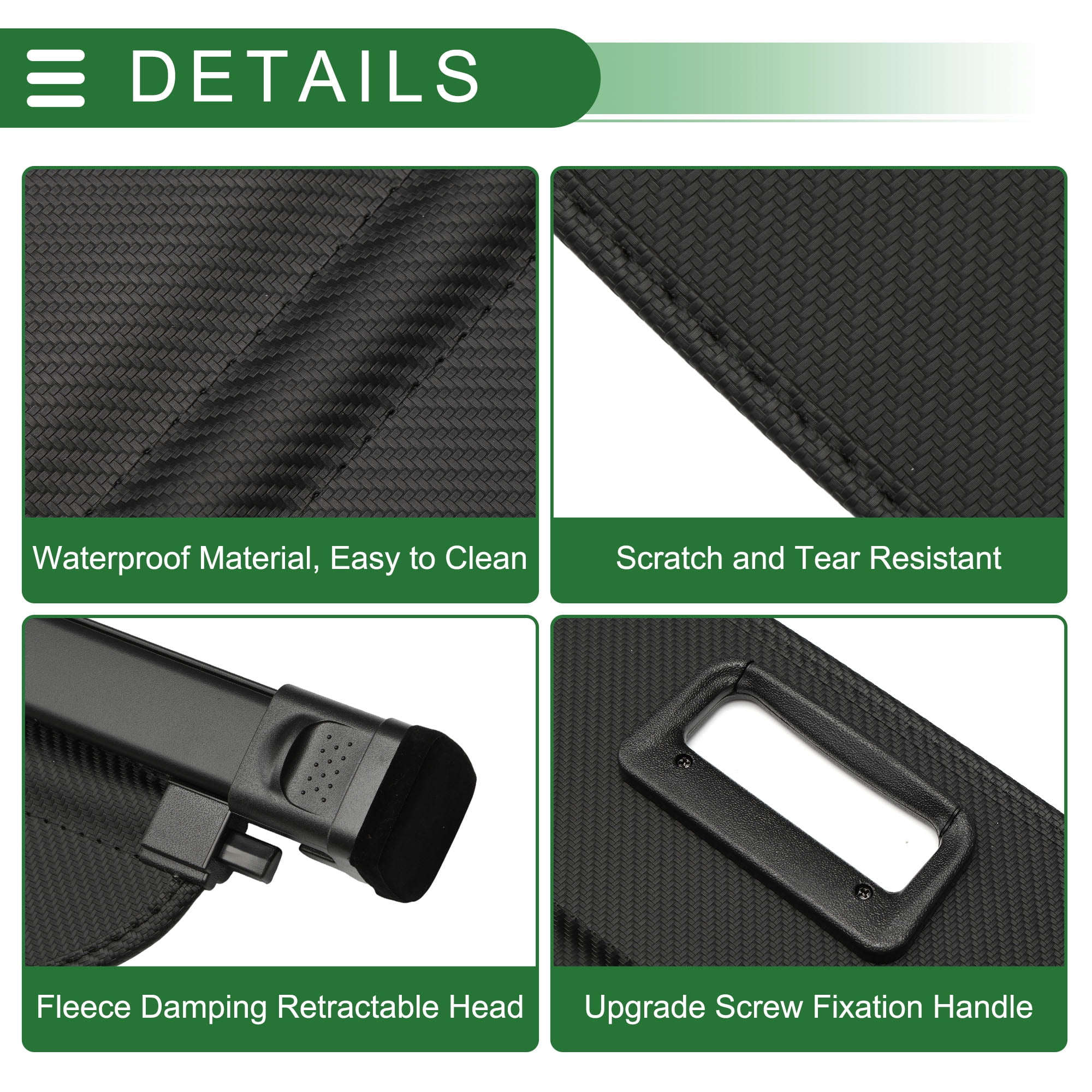 Unique Bargains Retractable Cargo Cover for Tesla Model Y Juniper 2026 Rear Trunk Parcel Shelf Luggage Security Shield Shade Cover  Carbon Fiber Black