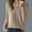 Khaki, variant on Itsame Cardigan Sweater for Womens Knitted V-Neck Sweatershirt Long Sleeves Solid Color Sweatshirts White Size S