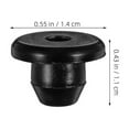 thumbnail image 2 of Hemoton 12 Pcs Jack Rubber Plug Oil Seal 1.40X1.40X1.10CM Black, 2 of 8