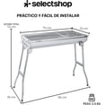 thumbnail image 2 of Asador De Carbón Premium Portátil - Parrilla Plegable De Acero Inoxidable Para Carne Asada - Fácil De Limpiar Y Transportar, 2 of 6