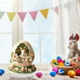 thumbnail image 6 of YWIYIUD 1PC Easter Decoration Spring Rabbit Ornament 2D Acrylic Desktop Ornament Cartoon Cute Easter Eggs Rabbit Designs Decoration Accessories for Living Room Holiday Party Supplie Home Decor 8inch, 6 of 7