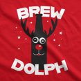 thumbnail image 2 of Mens Brew Dolph T Shirt Funny Christmas Drinking Tee Graphic Tees, 2 of 9