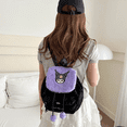 thumbnail image 3 of Mochila Felpa Kuromi Belug, Negro Morado, 3 of 5