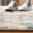 thumbnail image 4 of SAFAVIEH Madison Candelario Abstract Runner Rug, Grey/Blue, 2'2" x 16', 4 of 9
