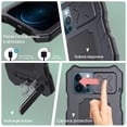 thumbnail image 2 of Compatible with iPhone 13 Pro Case 6.1 inch 2021, Outdoor Heavy Duty Aluminum Metal Case with Screen Protector Camera Cover Rugged Military Shockproof Case for iPhone 13 Pro, 2 of 8