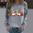 thumbnail image 1 of Chandails d'Hiver Grande Taille pour Femmes Mode Halloween Imprimé Décontracté Confortable Sweat à Capuche Drôle Gris G, 1 of 6
