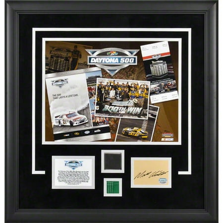 Matt Kenseth Framed 11x14 Photograph | Details: 2012 Daytona 500 Champion, Autographed Card, Race-Used Tire & Green Flag-L.E. of 117