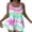 Purple, variant on ibiyuan Plus Size Swimsuit Cover Up 2 Piece Tummy Control Bathing Suits Swim Dress Swimwear with Shorts Tie Dye Womens 2 Piece Swimsuits,Purple