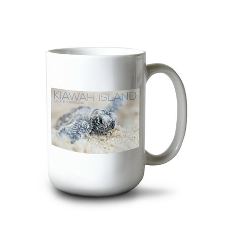 

15 fl oz Ceramic Mug Kiawah Island South Carolina Hawksbill Turtle Hatching Dishwasher & Microwave Safe