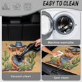 thumbnail image 5 of Jeiento Cowboy Highland Cow Cactus Car Trunk Mat 29"x39", Scratch Resistant Washable Rear Cargo Liner Western Car Accessory, 5 of 7