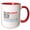 Red/White, variant on 3drose, Impressive Text Bur, Burbank, United States, Location Coordinates, 11oz Magic Transforming Mug