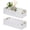 White, variant on Black Wicker Storage Baskets 2-Pack Scalloped Decorative Organizer for Home Use