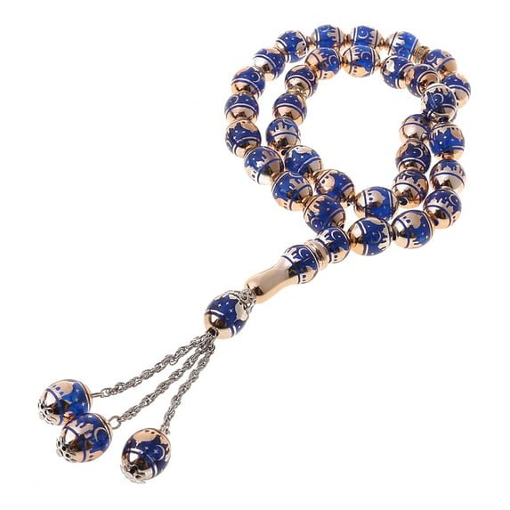 Muslim Prayer Beads Round Bead Tesbih Allah Rosary Islamic Tasbeeh Scriptures Ta