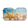 thumbnail image 7 of Fotbe Beach Starfish Shell Car Windshield Sunshade | Sun Visor Protector Front Window Shade, Keeps Out UV Rays, Keeps Your Vehicle Cool-Medium, 7 of 7