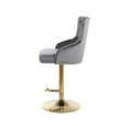thumbnail image 6 of Meridian Furniture Claude Grey Velvet Adjustable Stool, 6 of 7