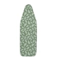 thumbnail image 3 of Encasa Homes Replacement Ironing Board Cover with Thick Felt Pad, Drawstring Tightening, (Fits Standard Large Boards of 15 x 54 inch) Scorch & Stain Resistant, Printed - Big Leaves Green, 3 of 7