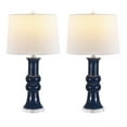 thumbnail image 3 of SAFAVIEH Lamber 26 in. Modern Art Table Lamps, Blue, Set of 2, 3 of 10