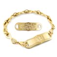 thumbnail image 1 of MedicEngraved Yellow Gold Stainless Steel Custom Medical Alert Bracelet - 6mm Infinity Link, 1 of 7