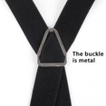 thumbnail image 2 of GFDYREE 2.5CM Men's Solid Formal Banded Bow tie & Suspenders Sets 4-Clip, 2 of 4