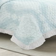 thumbnail image 3 of Lush Decor Lucianna Damask Cotton Reversible Bedspread, Full/Queen, Blue, 3-Pc Set, 3 of 10