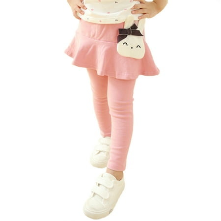 

Chaoren Leggings Soft Elastic Pure Cotton Solid Color Girls Leggings for Home
