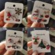 thumbnail image 2 of 3 piezas/set de broches personalizados de Feliz Navidad, calcetines de Navidad, árbol de Navidad, alce, broche de insignia de esmalte, joyería de fiesta de moda para mujer, calcetines de Papá Noel, 2 of 4