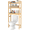 Brown, variant on Over The Toilet Storage, 4-Tier Bathroom Organizer Over Toilet with Sturdy Bamboo Shelves, Multifunctional Toilet Shelf, Easy to Assemble and Saver Space, Gray