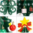 thumbnail image 6 of Deago 7.5-inch Tabletop Mini Wooden Christmas Tree with 25 Mini Ornaments for Christmas Decorations (Gold), 6 of 7