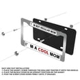 thumbnail image 3 of 2PC I'm Not Regular Mom. I'm a Cool Mom License Plate Prame Aluminum Rust-Proof Auto Parts License Plate Decorative Screws Fit Standard 2 Holes  U.S. License Plate, 2.2x 6.3 Inch, 3 of 7